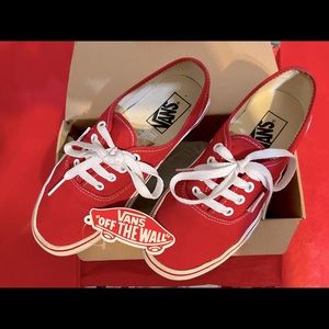Authentic Red Vans